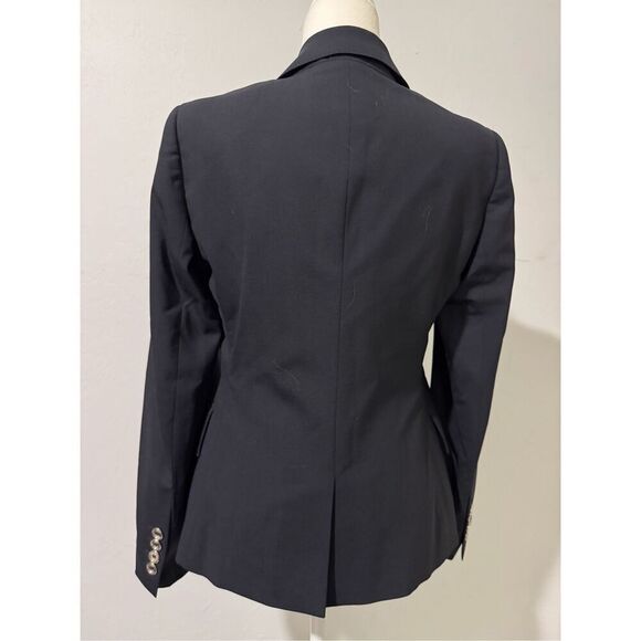 Burberry London Bromwell blue blazer jacket wool blend silver button 8 - Picture 7 of 16